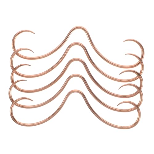 ROMISBABA 5 Stück Teiliges Septum Nasenring aus Edelstahl Mustache Design Unisex Piercing Schmuck Robust Langlebig Poliert Komfortabel für Damen und Herren von ROMISBABA