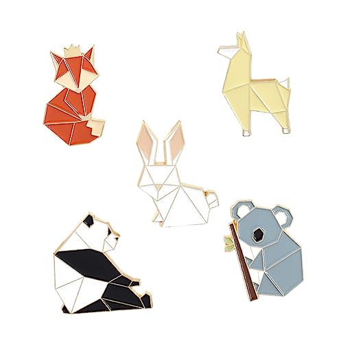 ROMISBABA Tierförmige Brosche 5 Stücke Pulloverbrosche für Damen Cartoon Design Leicht Vielseitig Einsetzbar Anstecknadel für Kleidung und Accessoires von ROMISBABA