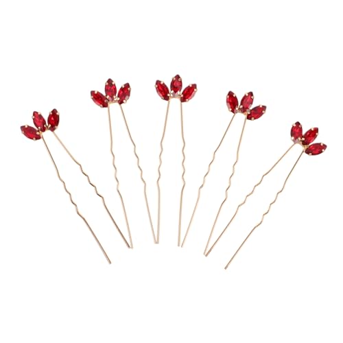 ROMISBABA 5Stücke Haarnadeln U Förmige Haargabeln Haar Accessoires für Hochzeiten Partys Benutzerfreundlich für Haartypen Robuste von ROMISBABA