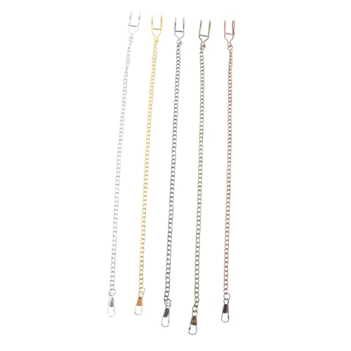 ROMISBABA 5Stücke Vintage Taschenuhrkette Teiliges Legierung Lange Gürtelkette für Herren Stilvolles Retro Accessoire für Business Freizeit Besondere Anlässe von ROMISBABA
