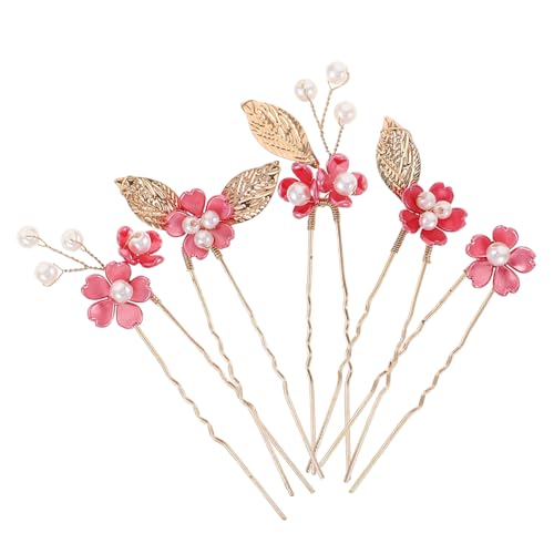 ROMISBABA 5stücke Handgefertigte Blumen Haarnadeln Für Braut Hochzeit Floral Haarschmuck Perle Haarspangen Mit Haarnadeln Für Brautjungfer Und Mädchen ROMISBABA 5stücke Handgefertigte Blumen Haarnadeln Für Braut Hochzeit Floral Haarschmuck Perle Haarspangen Mit Haarnadeln Für Brautjungfer Und Mädchen von ROMISBABA