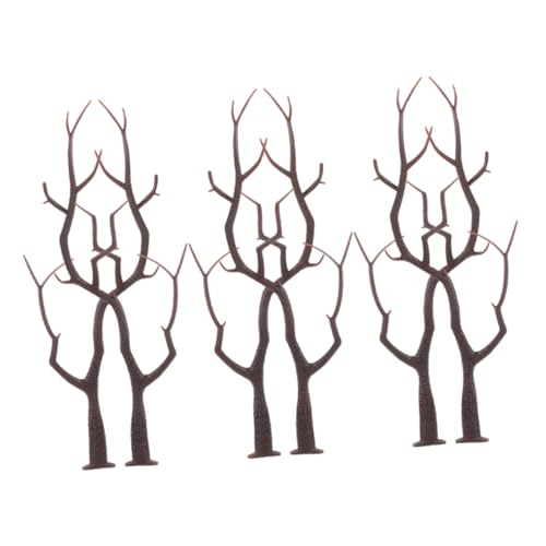 ROMISBABA 6 Stück Haarschmuck aus Hirschgeweihzweigen Weihnachtsdeko Weihnachts-Deko Weihnachts-Geweih künstlich dekorativ Party Rentier Weihnachtsschmuck Astbaum zur Dekoration Harz Black von ROMISBABA