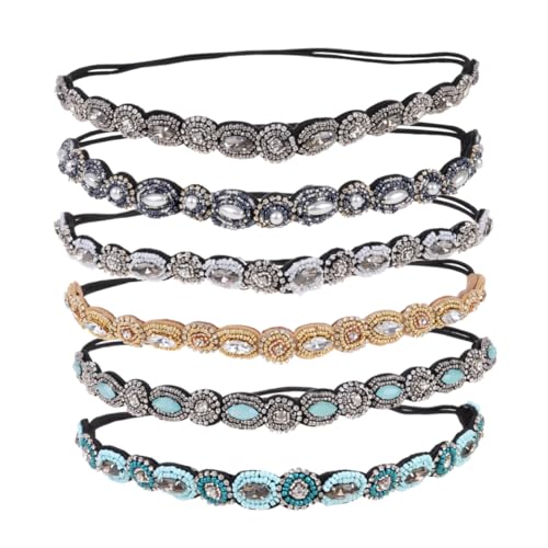 ROMISBABA 6 Stück Strasshaarzubehör Set Damenstirnbänder für das Haar Stirnbänder Haarschmuck Strasshaarband Haarschmuck für Frauen elastische Stirnbänder für Damen ROMISBABA 6 Stück Strasshaarzubehör Set Damenstirnbänder für das Haar Stirnbänder Haarschmuck Strasshaarband Haarschmuck für Frauen elastische Stirnbänder für Damen von ROMISBABA