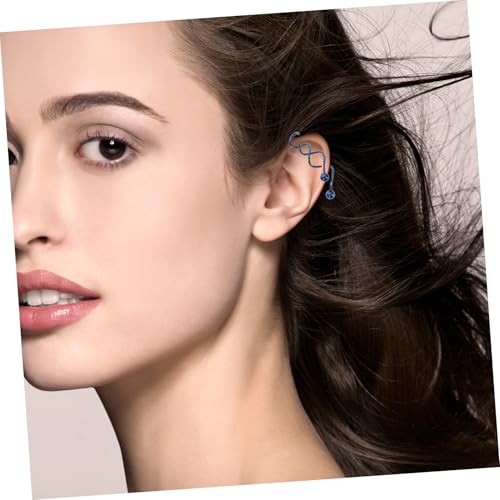 ROMISBABA 6 Stück Teiliges Gedrehte Faden ohrringe aus Edelstahl Leichte Hängende Ohranhänger für Damen Modisches Tropfen design in Silber Schwarz Gold Blau Bunt und Roségold Langlebiger von ROMISBABA