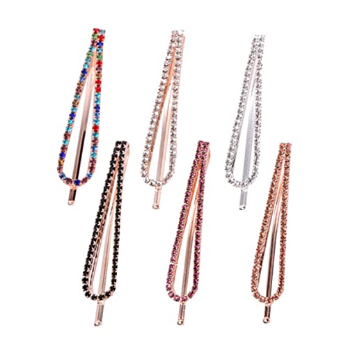 ROMISBABA 6 Stück Teiliges Haarclips für Damen und Mädchen Haarspangen Weiß Champagner und Silber für Verschiedene Outfits und Haarstylings von ROMISBABA