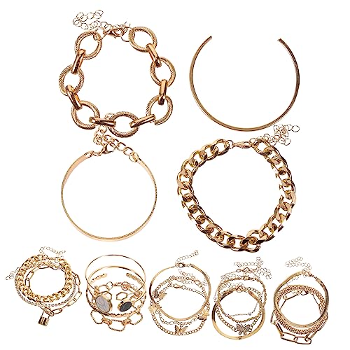 ROMISBABA 6Sätze Vintage Fußkettchen Armband für Frauen Teiliges Schmuckset Hautfreundlichem Material Partys Individuell von ROMISBABA