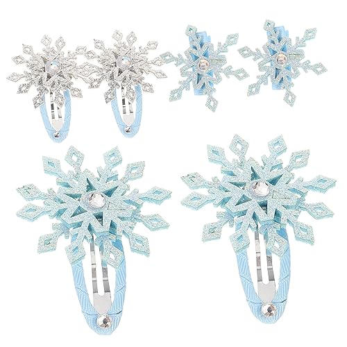 ROMISBABA 6stücke Schneeflocken-haarspangen Haarspangen Für Kleine Mädchen Süße Haar-accessoires Für Mädchen Geeignet Für Partys Zeremonien Und Alltag Sicher Und Praktisch von ROMISBABA