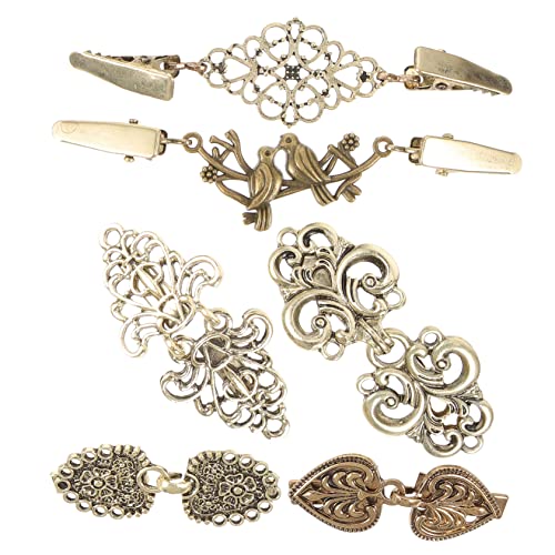 ROMISBABA 6stücke Strickjackenclips Für Damen Hemdclips Und Pulloverclips Kleiderclips Für Strickjacken Schalclips Und Kleiderkragenclips Vintage-kleiderclips Als Kleidungszubehör von ROMISBABA