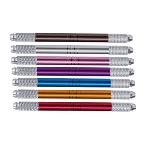 ROMISBABA 7 Stück Teiliges Microblading Augenbrauenstift Beidseitig Praktische Tattoos Pen für Präzise Härchenzeichnung Geeignet für Profis und Heimgebrauch Handlich Vielseitig für von ROMISBABA