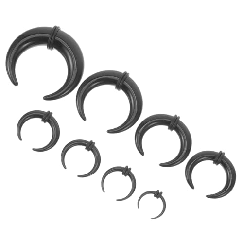 ROMISBABA 8 Stück Teiliges U Förmiges Aurikel Ohrringe Ohrdehnungs Piercings mit Verschiedenen Leicht Flexibel und Hautfreundlich für Stilvolle Looks von ROMISBABA