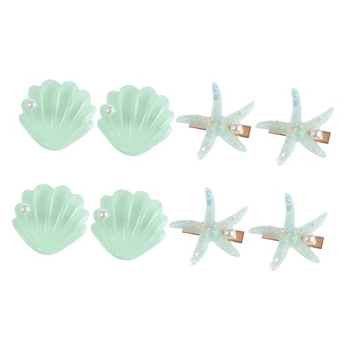 ROMISBABA 8 Stück Muschel Haarspangen Für Mädchen Kreative Haarnadeln Aus Legierung Rutschfeste Haarclips Für Party Und Alltag Haarschmuck Accessoires Für Frauen von ROMISBABA