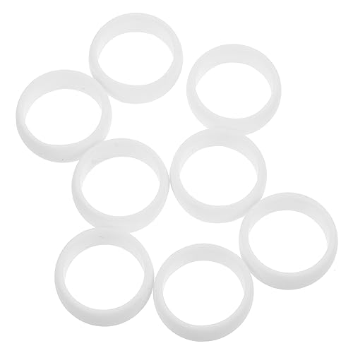 ROMISBABA 8Stücke Silikon Fingerringe für Männer Weiche Atmungsaktive Sportringe für Fitness Training Outdoor Aktivitäten Ringschutzabdeckungen Zufälligen Farben von ROMISBABA