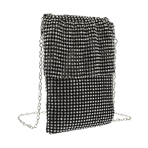 ROMISBABA Abendtasche Damen Clutch mit Handtasche für Partys Schwarze Geldbörse mit Reißverschluss Praktische Aufbewahrung für Accessoires ROMISBABA Abendtasche Damen Clutch mit Handtasche für Partys Schwarze Geldbörse mit Reißverschluss Praktische Aufbewahrung für Accessoires von ROMISBABA