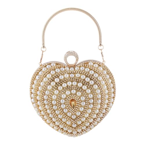 ROMISBABA Abendtasche Hochwertigem Herzförmige Clutch für Partys Handtasche für Damen für Hochzeiten Besondere Anlässe Glänzende ROMISBABA Abendtasche Hochwertigem Herzförmige Clutch für Partys Handtasche für Damen für Hochzeiten Besondere Anlässe Glänzende von ROMISBABA