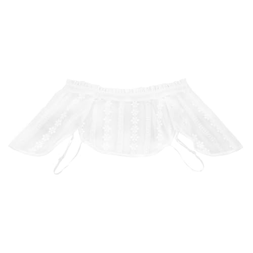ROMISBABA Abnehmbarer Damen Fake Collar Weiß Modischer Blusen Krageneinsatz Aus Weichem Atmungsaktivem Material Einfach Kombinierbar Für Pullover Und Kleider ROMISBABA Abnehmbarer Damen Fake Collar Weiß Modischer Blusen Krageneinsatz Aus Weichem Atmungsaktivem Material Einfach Kombinierbar Für Pullover Und Kleider von ROMISBABA