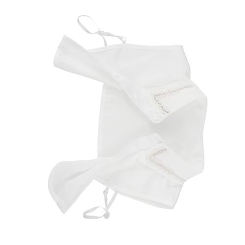 ROMISBABA Abnehmbarer Strass Fake Collar Damen Krageneinsatz Weiß Modischer Falscher Blusenkragen für Besondere Anlässe und Alltag zum Stilvollen Look von ROMISBABA