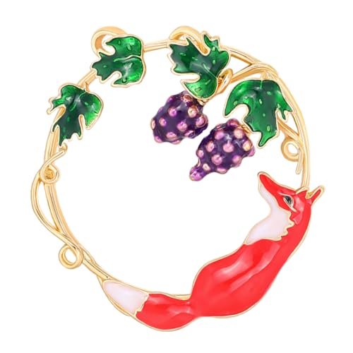 ROMISBABA Alloy Brosche Damen Kreative Fox Design Cartoon Anstecknadel Umweltfreundlich Modisch Geschenkidee von ROMISBABA