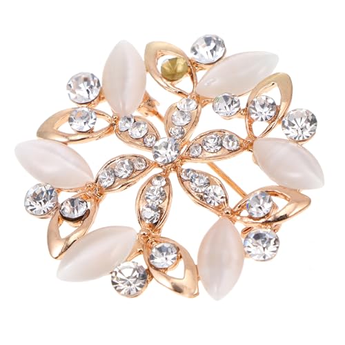 ROMISBABA Alloy Brosche mit Strass Verzierung Modische Kleidung Anstecknadel Vielseitiger Damen Schmuck Langlebige und Kreative Kleider Dekoration Geeignet für Kleidung Taschen Hüte von ROMISBABA