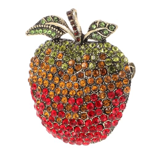 ROMISBABA Apfel Brosche für Damen Niedliche Anstecknadel Rot Vintage Schmuck Brosche für Jacken Pullover Schals Modisches Accessoire mit Funkelndem Design ROMISBABA Apfel Brosche für Damen Niedliche Anstecknadel Rot Vintage Schmuck Brosche für Jacken Pullover Schals Modisches Accessoire mit Funkelndem Design von ROMISBABA