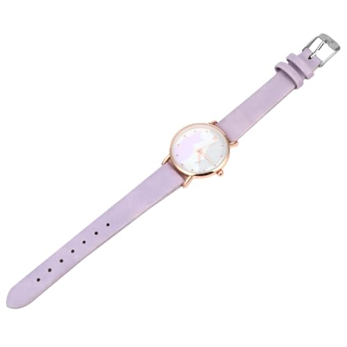 ROMISBABA Armbanduhr mit Kunstlederarmband Quarz Uhr mit Cartoon Katzenmuster Wasserabweisend für für Junge Damen von ROMISBABA