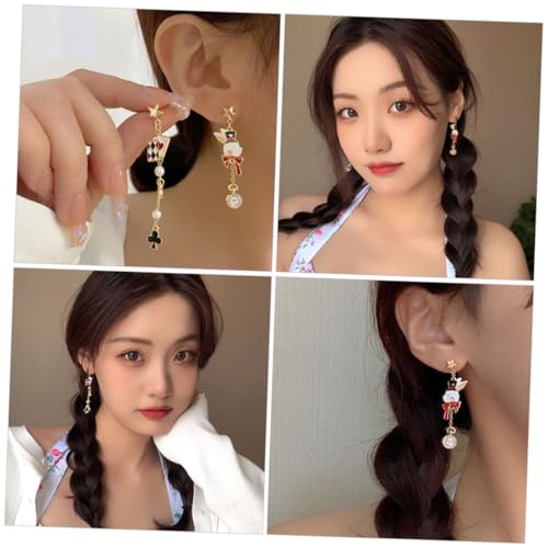 ROMISBABA Asymmetrische Bunny Drop Ohrringe für Damen Leichte Nickelfreie Stecker Langlebiger Legierungs Schmuck Modisch und Hautfreundlich für Teen und Alltag von ROMISBABA