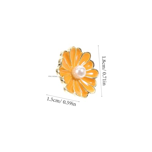 ROMISBABA Asymmetrische Ohrstecker Damen Biene und Blume Design Kleine Leichte Haltbare Ohrringe Statement Schmuck für Geburtstage Hochzeiten Partys und Alltag von ROMISBABA