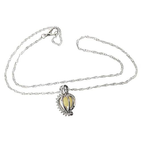 ROMISBABA Perlenketten Austernperlen Dose Legierungsanhänger Für Damen Ausgehöhltes Design Glatter Schmuck Mit Zarter Haptik von ROMISBABA