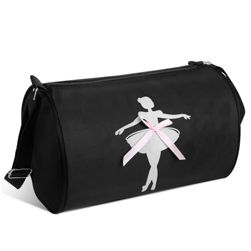 ROMISBABA Ballett Tasche mit Reißverschluss Leichte Crossbody Tasche für Mädchen Vielseitig Tragbar als Schulter Handtasche für Tanzschuhe Sportkleidung Tanztraining und Auftritte von ROMISBABA