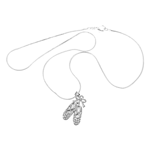 ROMISBABA Ballettschuh Anhänger Halskette für Damen Eleganter Schmuck für Besondere Anlässe für Partys Hochzeiten Geburtstage und ROMISBABA Ballettschuh Anhänger Halskette für Damen Eleganter Schmuck für Besondere Anlässe für Partys Hochzeiten Geburtstage und von ROMISBABA