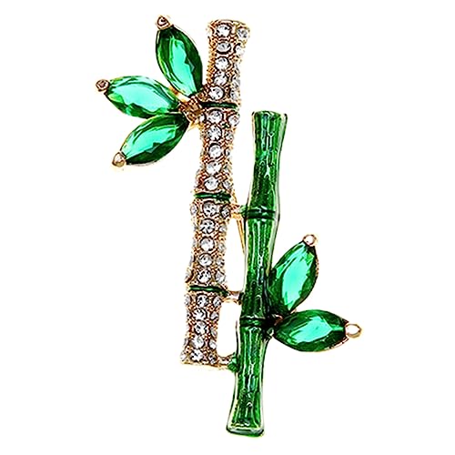 ROMISBABA Bambus Brosche Pin mit Anstecknadel für Damen Einzigartiges Design zu Weihnachten Geburtstagen oder Valentinstag Kleidung von ROMISBABA