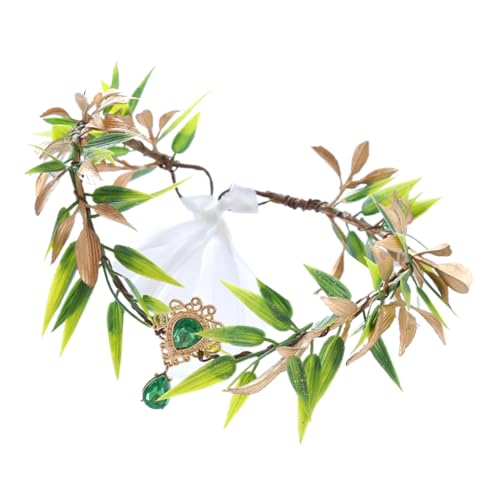 ROMISBABA Elegantes Feen-Kopfstück Braut-Haar-Accessoire Damen-Kopfschmuck Blatt-Stirnband dekoratives Stirnband ROMISBABA Elegantes Feen-Kopfstück Braut-Haar-Accessoire Damen-Kopfschmuck Blatt-Stirnband dekoratives Stirnband von ROMISBABA