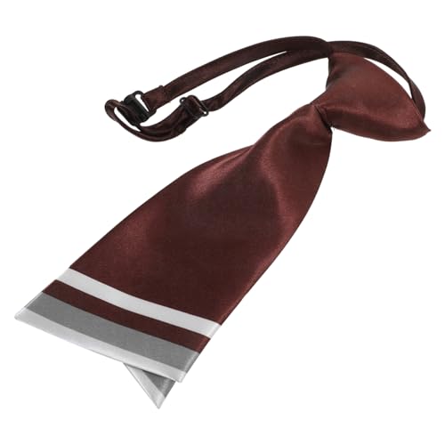 ROMISBABA Berufskrawatte Für Damen Paillettenkleid Goldene Krawatte Beige Krawatte Kabelbinder Krawatte Aus Baumwolle Halskette Krawattennadel Hochzeitskleid Frauen Coffee Seidenimitat von ROMISBABA