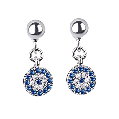 ROMISBABA Blaue Evil Eye Ohrstecker Damen Rundes Design Kupfer Ohrhänger Stylisches Ohrschmuck Für Party Alltag Verstellbar Komfortabel ROMISBABA Blaue Evil Eye Ohrstecker Damen Rundes Design Kupfer Ohrhänger Stylisches Ohrschmuck Für Party Alltag Verstellbar Komfortabel von ROMISBABA
