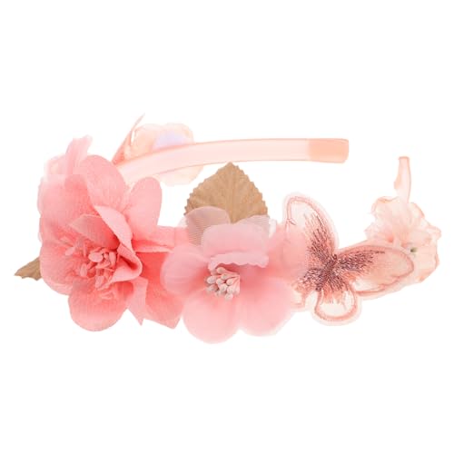 ROMISBABA Blumen Make Up Stirnband für Mädchen Süßes Haarband Robustem Kunststoff Multifunktionales Haarschmuck für Kinder für Partys und Alltag Blumiges Design für Kleine Mädchen von ROMISBABA