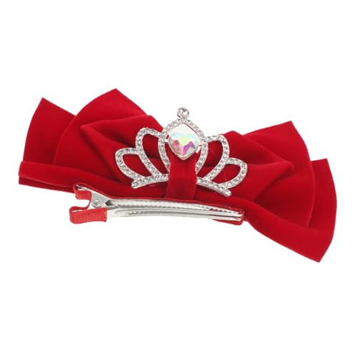 ROMISBABA Bow Clip Mit Kronen-rhinestones Dekorative Haarspange Im Niedlichen Schleifen-design Für Mädchen Chinesischer Stil Für Hochzeiten Und Besondere Anlässe von ROMISBABA