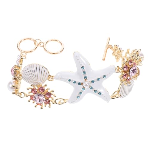 ROMISBABA Boho Charm Armband mit Muschelperlen und Meeresstern anhänger Handgefertigt Vielseitig Kombinierbar Stilvoller Strandurlaub schmuck für Damen im Resort stil von ROMISBABA