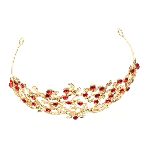 ROMISBABA Braut Haarschmuck Mit Strasssteinen Elegantes Hochzeitsdiadem Für Besondere Anlässe Vintage-krone Für Braut Und Feierlichkeiten Rote Farbgestaltung ROMISBABA Braut Haarschmuck Mit Strasssteinen Elegantes Hochzeitsdiadem Für Besondere Anlässe Vintage-krone Für Braut Und Feierlichkeiten Rote Farbgestaltung von ROMISBABA