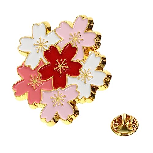 ROMISBABA Brosche Im Japanischen Stil Brachbrosche Perlenstifte Plüsch Süße Emaille-pins Frauen Brosche Funkeln Kirsche Pin-abzeichen Sozialer Batterie-pin Glitzerstifte Kette Zinklegierung von ROMISBABA