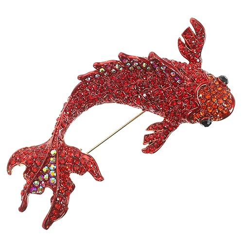 ROMISBABA Brosche für Damen Kreative Anstecknadel Koi Brosche für Hüte Anzüge Schals Elegantes Accessoire für Besondere Anlässe von ROMISBABA