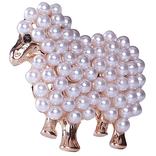 ROMISBABA Brosche mit Perlen Dekorative Anstecknadel für Damen Einzigartiges Tieraccessoire für Kleidung Schals Hüte Elegant Leicht von ROMISBABA