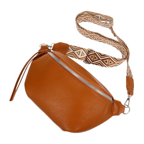 ROMISBABA Umhängetasche Aus Pu Für Damen Und Herren Große Brusttasche Multifunktionale Slingbag Für Reisen Freizeit Und Outdoor Leicht Und Langlebig Für Festivals Und Stadtentdeckung von ROMISBABA