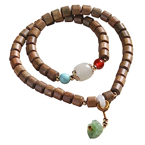 ROMISBABA Buddha Gebetsperlen Armband Sandelholz Jade für Meditation Frauen Armband mit Handgefertigtem Design Stilvolles für Spirituelle Praxis von ROMISBABA
