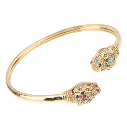 ROMISBABA Bunte Tier Armband Damen Offener Armreif Kreatives Design Leicht Hautfreundlich Armschmuck für Teenager Mädchen von ROMISBABA