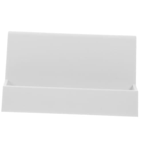 ROMISBABA Business Card Holder Weiß Stabiler Schreibtisch Organizer für Visitenkarten Praktischer Namenskartenständer für Büro und Home Office Professionelle Kartenpräsentation und von ROMISBABA