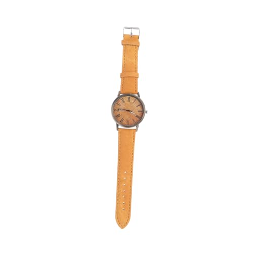 ROMISBABA Canvas Uhr Damen Quarzuhr Mit Stilvollem Design Für Schule Und Bequeme Und Präzise Armbanduhr Orange Modisches Accessoire Für Und Freundinnen von ROMISBABA