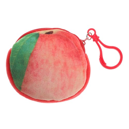 ROMISBABA Cartoon Plush Mini Geldbörse mit Reißverschluss Süßer Früchte Münzbeutel für Mädchen Fuzzy Pouch für Bargeld Lippenstift Schlüssel Perfektes für Frauen Praktische Zufällige Farbe von ROMISBABA
