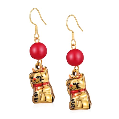 ROMISBABA Cat Drop Ohrringe Damen Handwerkskunst Niedliche Katzendesigns Leichter Metall Anhänger für Katzenliebhaberinnen Vielseitig für Alltag und Festlichkeiten Geeignet ROMISBABA Cat Drop Ohrringe Damen Handwerkskunst Niedliche Katzendesigns Leichter Metall Anhänger für Katzenliebhaberinnen Vielseitig für Alltag und Festlichkeiten Geeignet von ROMISBABA