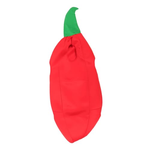 ROMISBABA Chili Kostüm Für Junge Mädchen Cosplay Kleidung Party Dekoration Maskenball Outfit Chili Prop Cosplay Accessoire von ROMISBABA