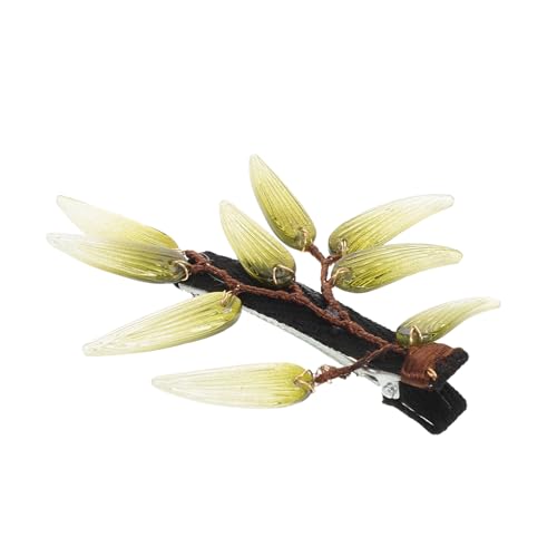 ROMISBABA Echter Bambusblatt-haarclip Für Frauen Stilvolles Tragbares Haarschmuck-accessoire Im Chinesischen Design Für Partys Und Alltag Leicht Und Langlebig von ROMISBABA