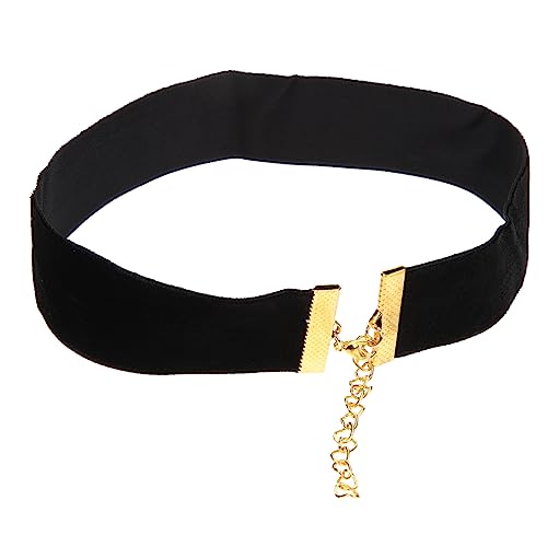 ROMISBABA Classic Schwarze Choker Halskette für Damen Verstellbare Schmuck für Halloween Cosplay und Partys Langlebigem Material Gefertigt und von ROMISBABA